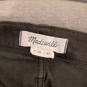 Madewell Green 5 Pocket Chinos Size 35x32